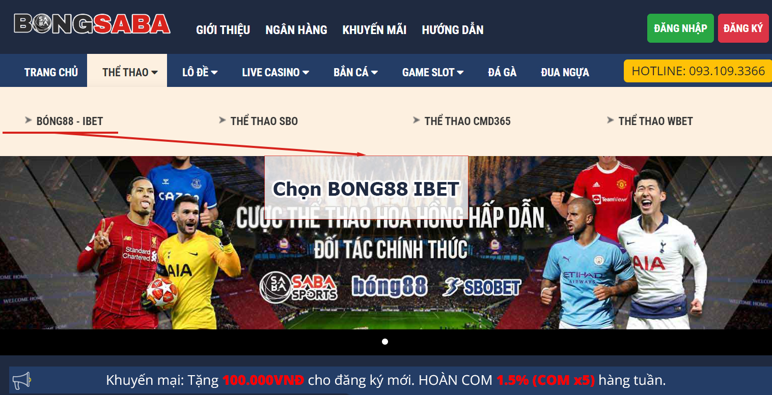 Đăng nhập cá cược Bong88 Ibet